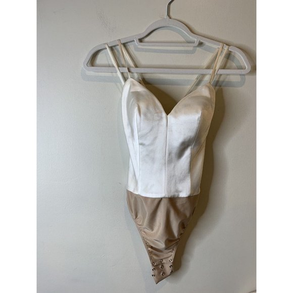 BHLDN Catherine Deane Jewel Bodysuit Bridal Ivory Size 0 NWT $300 - Picture 5 of 8